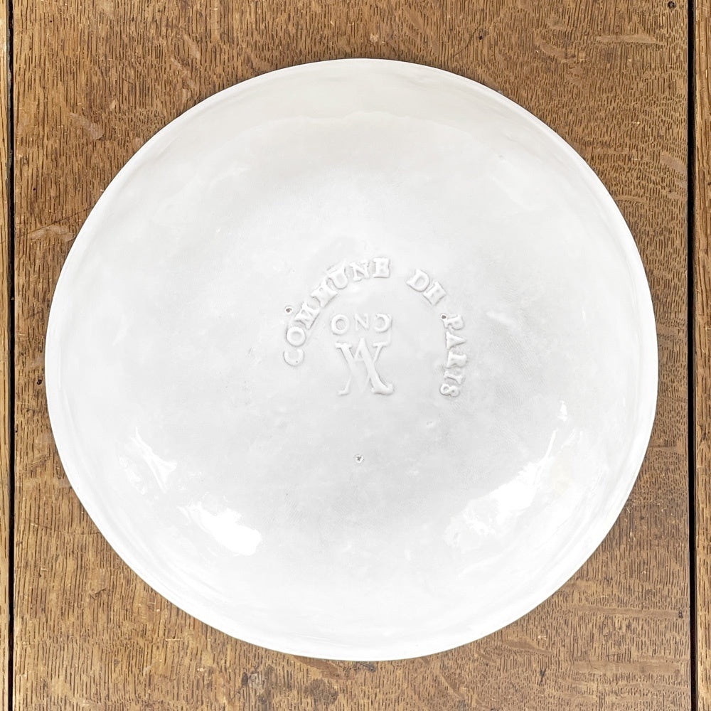 アスティエ・ド・ヴィラット ASTIER de VILLATTE チュイルリー Tuileries スーププレート φ22cm 陶器 フランス ■
