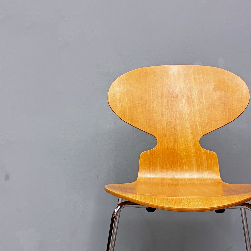 フリッツハンセン Fritz Hansen 3101 アリンコチェア アントチェア 4本脚 ナチュラルビーチ ラッカー仕上げ アルネ・ヤコブセン ◎