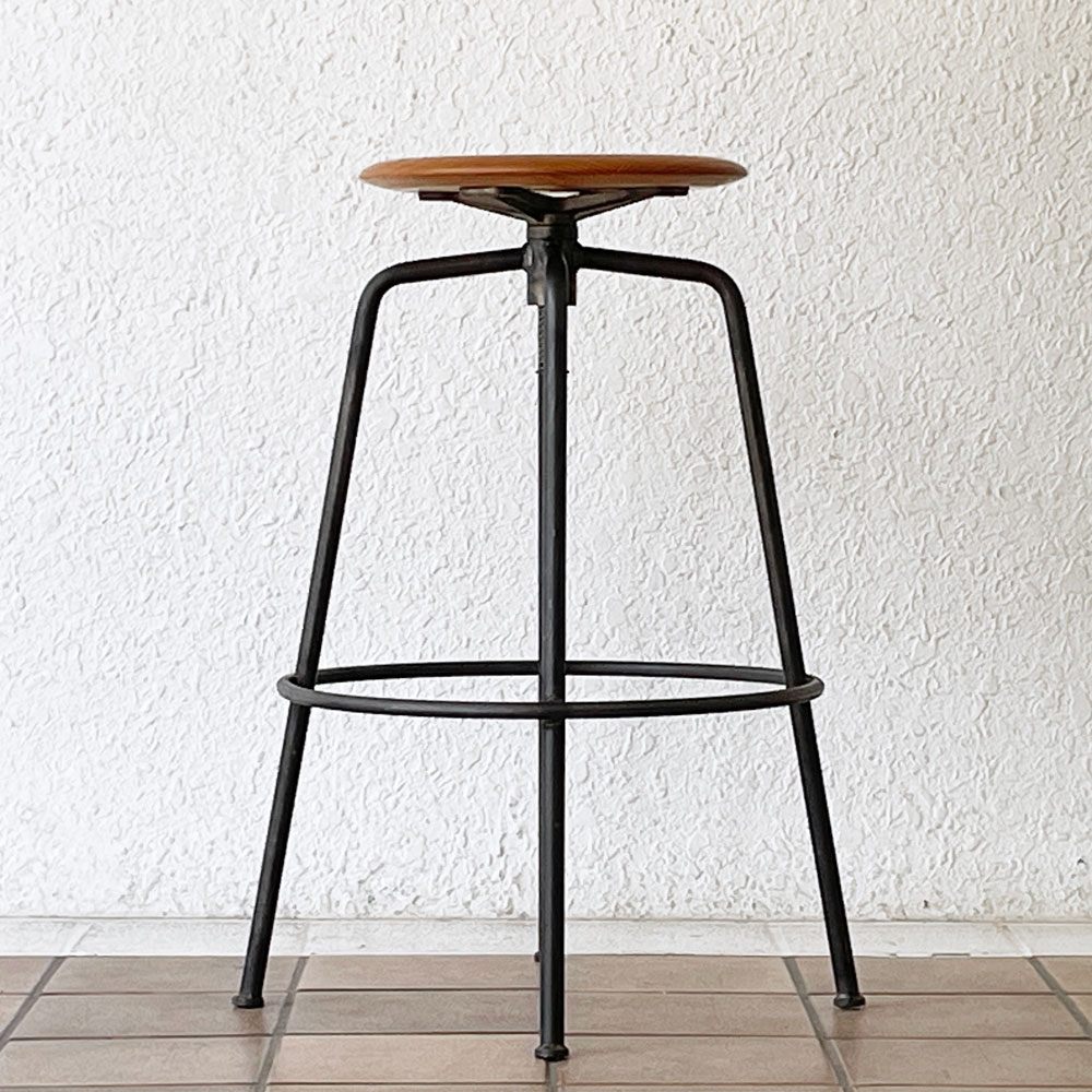 トラックファニチャー TRUCK FURNITURE スット SUTTO ハイスツール HIGH STOOL オーク無垢材シート 定価63800円 ◇