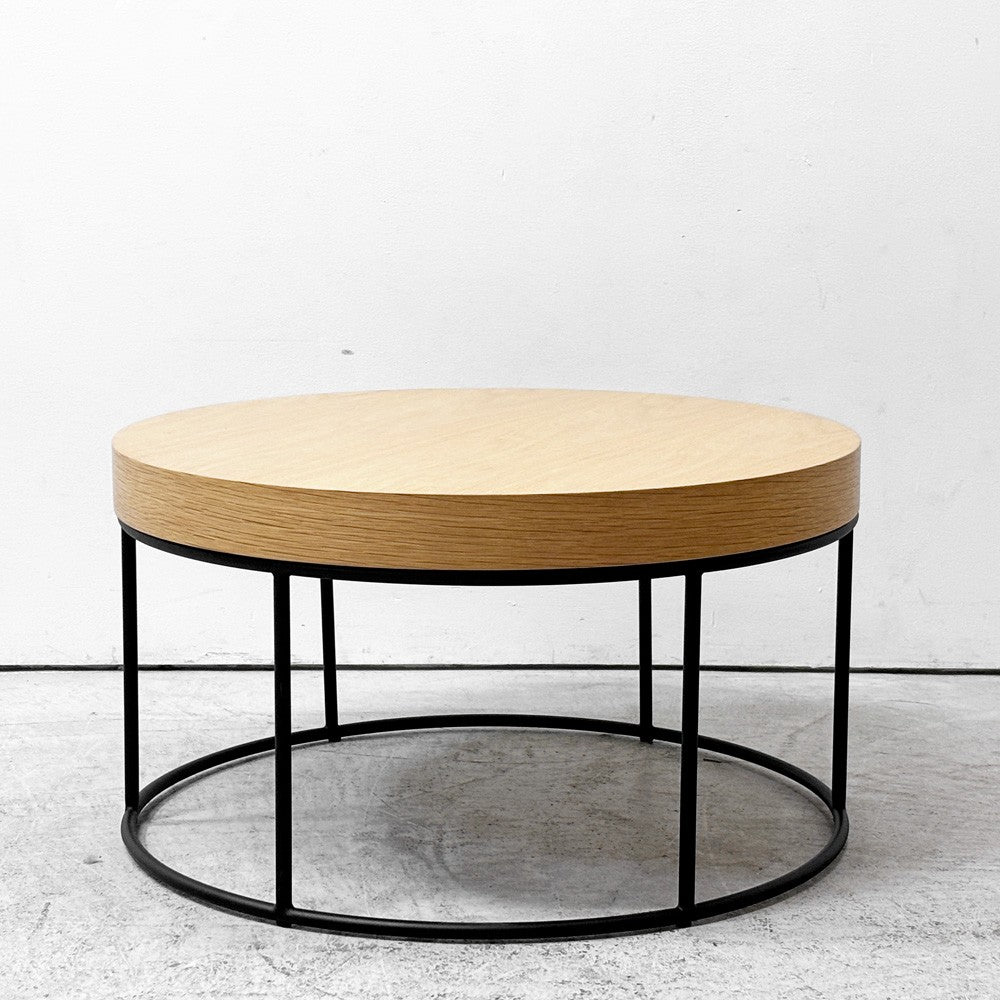 イデー IDEE ディバンコ DIVANCO ローテーブル コーヒーテーブル ラウンド オーク材 スチール ナチュラルモダン 定価￥59,900- ●