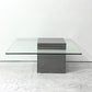 モーダエンカーサ moda en casa フライングテーブル FLYING TABLE コンクリートベース ガラス ローテーブル 定価 ￥74,800- ●