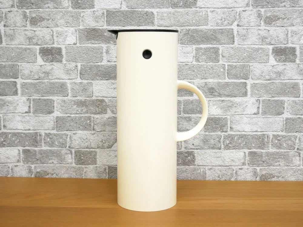 ステルトン Stelton バキュームジャグ Vacuum Jug EM77 1000ml ベージュ系 955 廃番カラー エリック・マグヌッセン デンマーク 箱付き 美品 ●