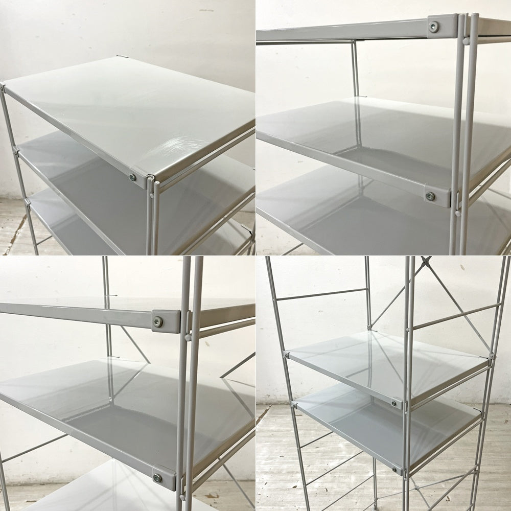 無印良品 MUJI スチールユニットシェルフ オープンシェルフ スチール棚 5段 W58 H175cm ●
