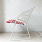 ノル Knoll ダイヤモンドチェア Diamond Chair ハリー・ベルトイア Harry Bertoia ホワイトフレーム シートパッド付 定価￥382,800- ★