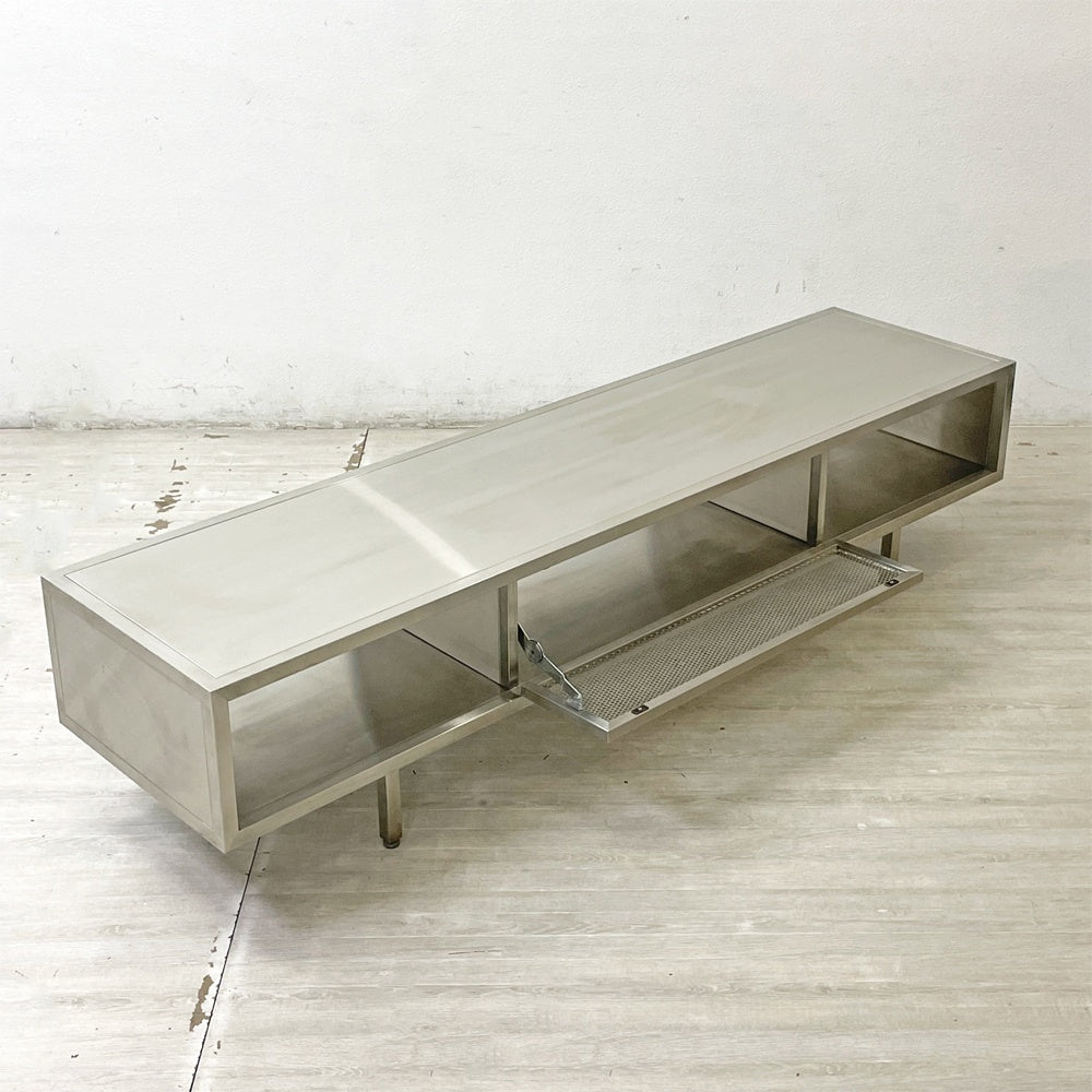 アートスタイルマーケット ART STYLE MARKET KEITH TVボード  AVボード ステンレス W180cm インダストリアルデザイン ●