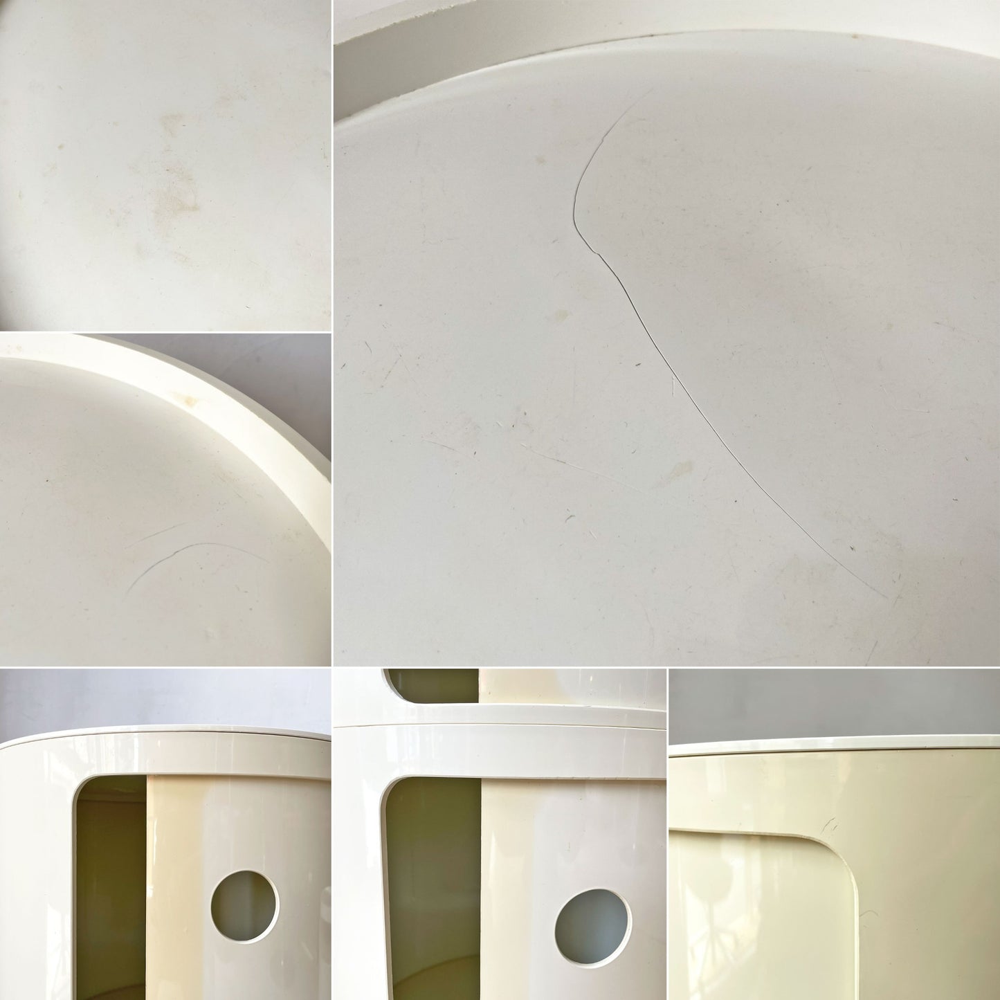 カルテル Kartell ラウンドエレメント Round Element ホワイト 2段 チェスト アンナ・カステッリ・フェリエーリ イタリア  ★