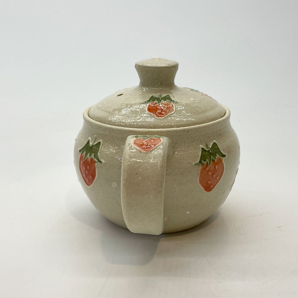 中村佳菜子 Kanako NAKAMURA いちご ポット イチゴ 苺 急須 うつわ 器 現代作家 クラフト陶器 美品 ★