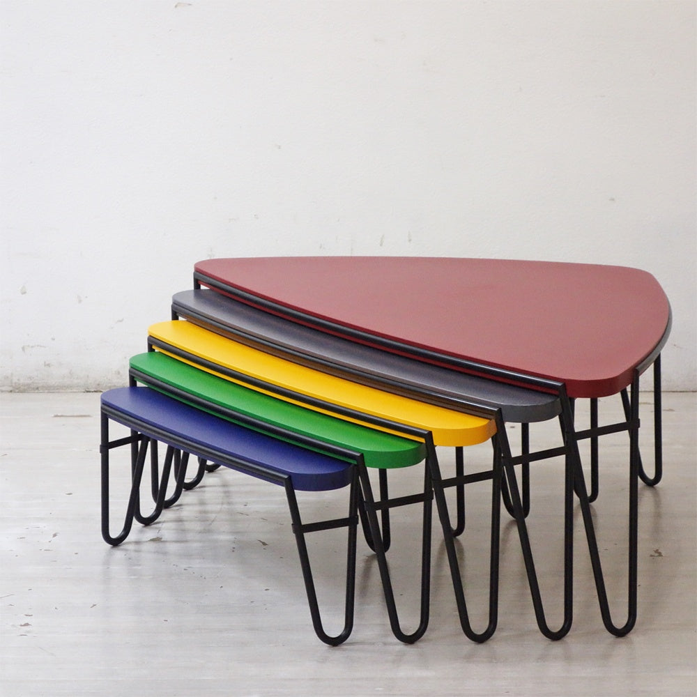 カッシーナ Cassina 519 PETALO ペタロ ローテーブル ネストテーブル 5pcs シャルロット・ペリアン Charlotte Perriand ●