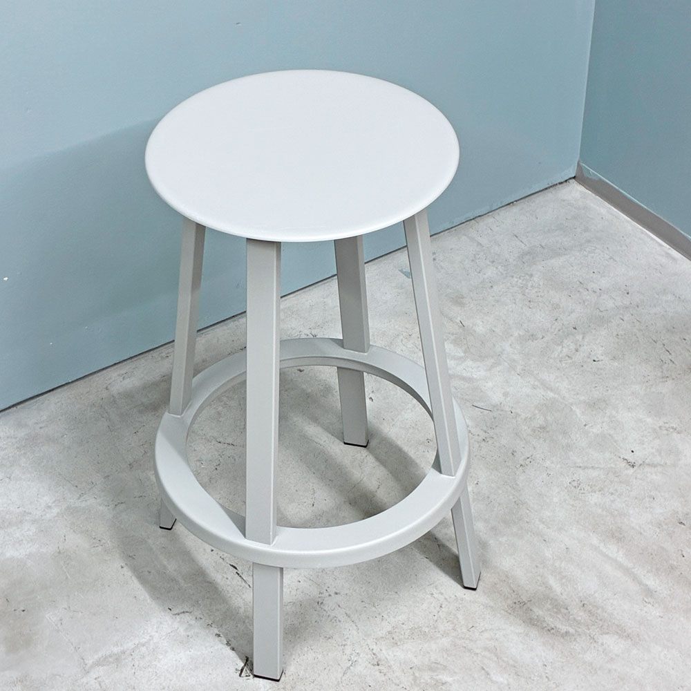 ヘイ HAY リボルバー バースツール ロー REVOLVER BAR STOOL LOW H65cm スカイグレー 回転式座面 レオン・ランズメイヤー デンマーク B ◎