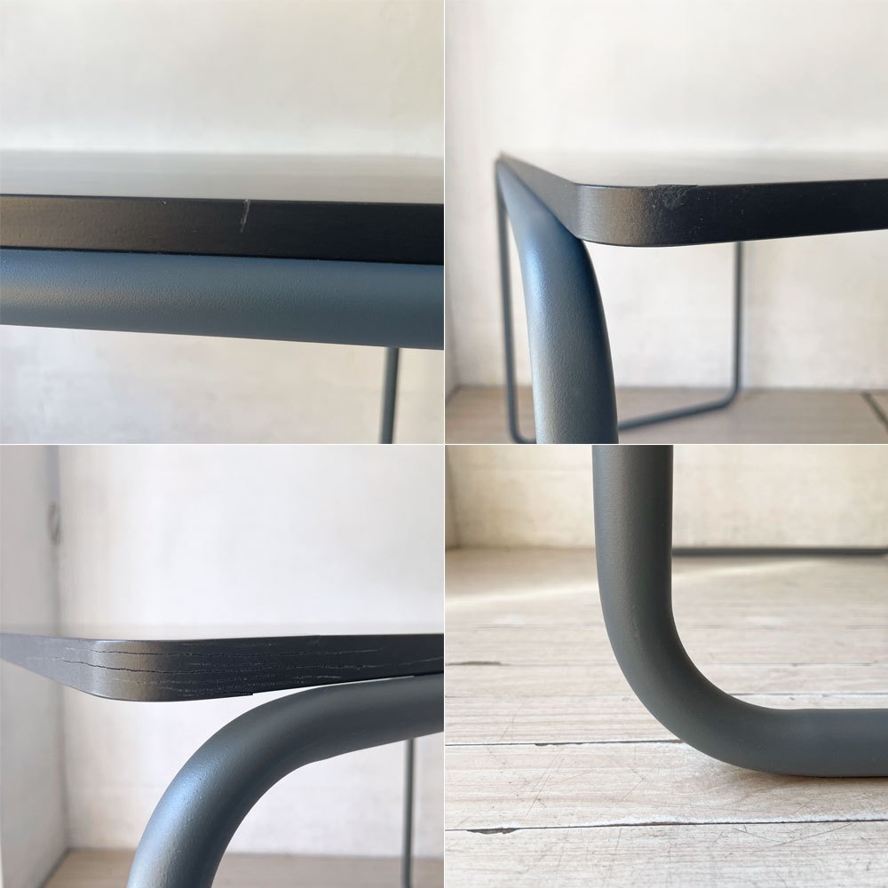 無印良品 MUJI ×トーネット THONET スチールパイプデスク Mサイズ ダークグレー バウハウス ★