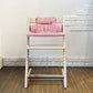 ストッケ STOKKE トリップトラップ TRIPP TRAPP ベビーチェア キッズチェア プラスチックガード＆背もたれ・座クッション&延長グライダー付き S/N6～ 北欧 ノルウェー ◎