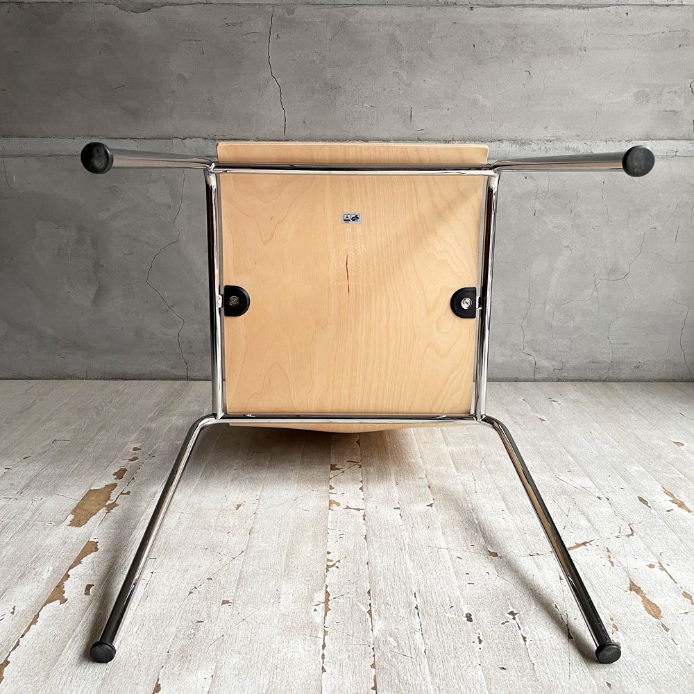 エンゲルブレヒト Engelbrechts チャリックチェア CHAIRIK Chair 101 ダイニングチェア スタッキング 4本脚 バーチ プライウッド スチール デンマーク 未使用品 定価63,800円 ♪