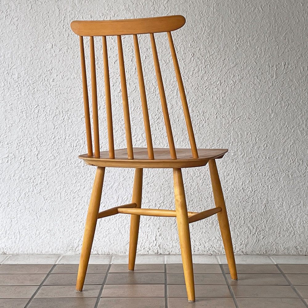 エズビーヴァーケン Edsby Verken T65 ファネットチェア Fanett Chair ダイニングチェア アッシュ材 イルマリ・タピオヴァーラ スウェーデン 北欧ビンテージ 希少 ◇