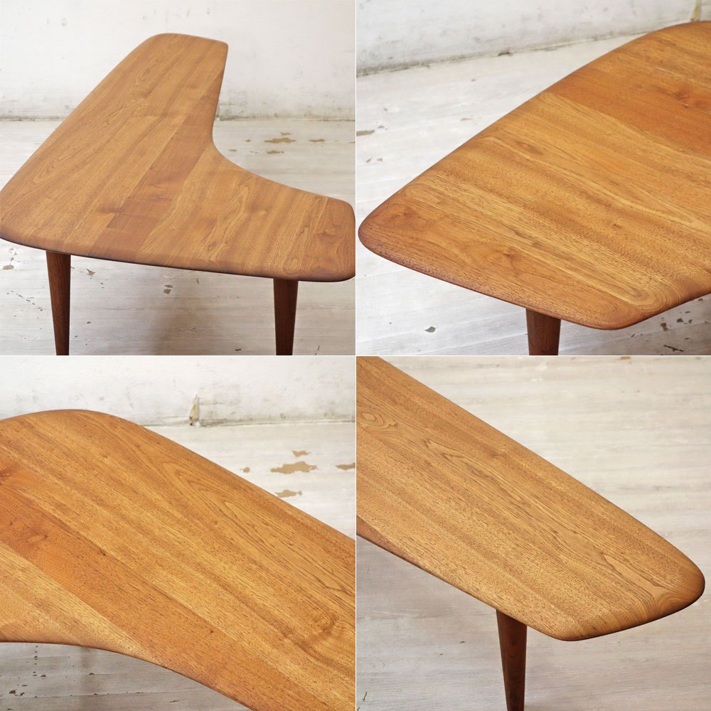 カーフ karf パラレル コーヒーテーブル Parallel Coffee Table ウォールナット無垢材 ローテーブル W150cm 廃番 参考価格￥107,800- ●
