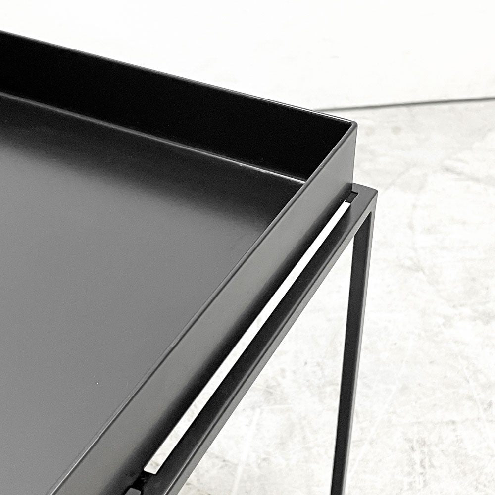 ヘイ HAY トレイテーブル Tray Table コーヒーテーブル センターテーブル Mサイズ ブラック W40cm スクエア 2Way 北欧 デンマーク モダン 定価￥42,900- D ●