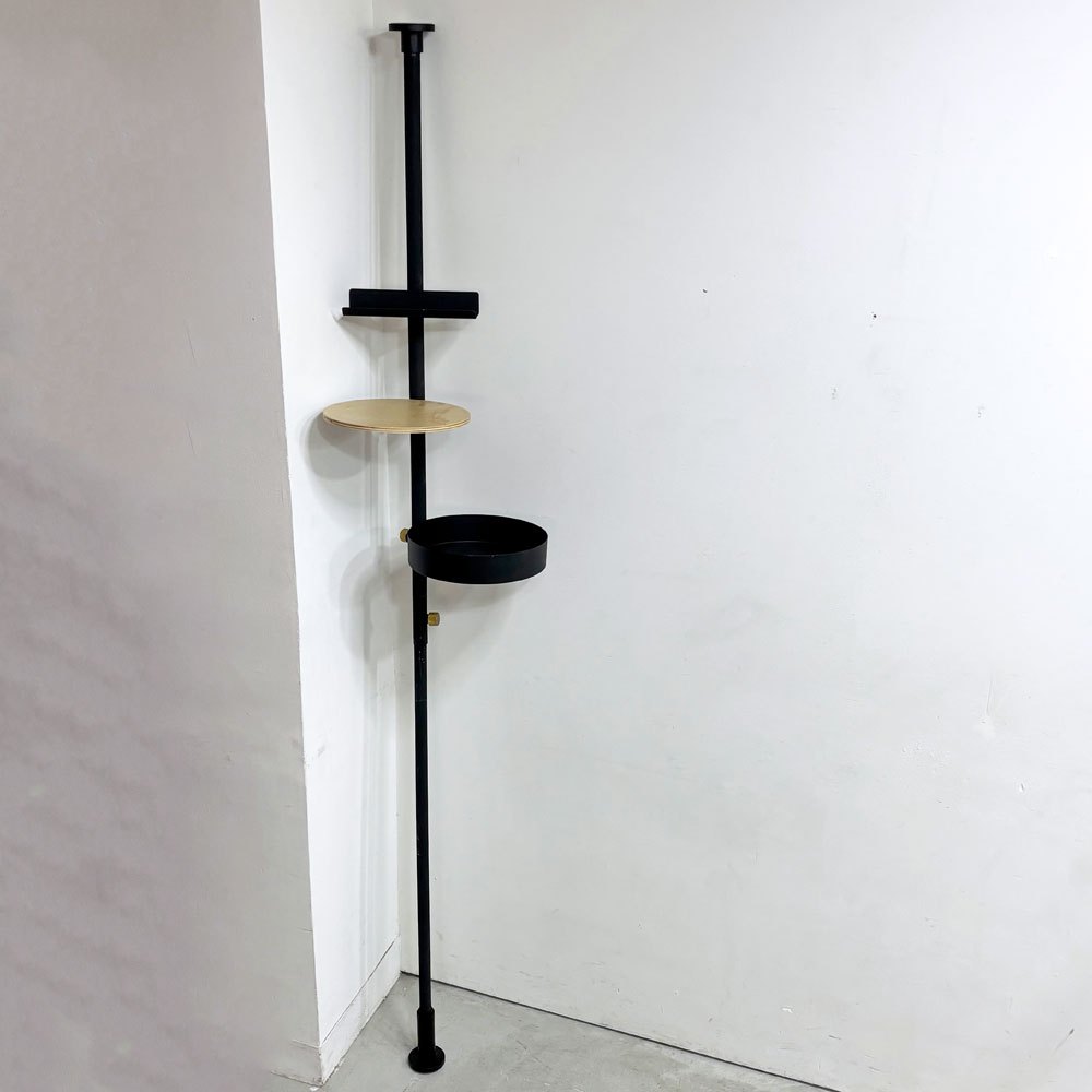 ドローアライン DRAW A LINE テンションロッド Tension Rod B + テーブル＆トレイ＆ブックスタンド  ブラック ●