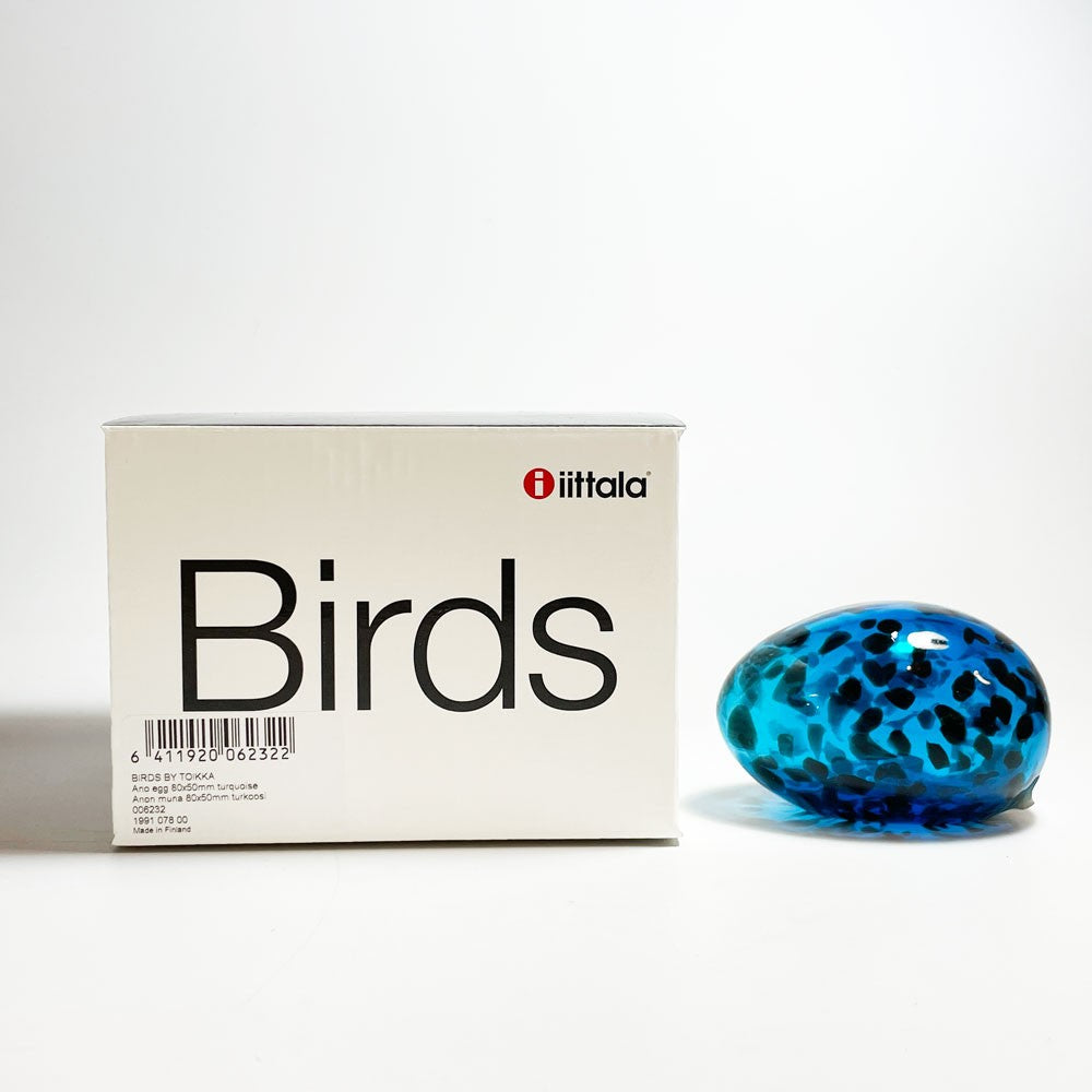 イッタラ iittala バーズバイトイッカ Birds by Toikka アノ・エッグ Ano Egg ターコイズ 2012年 SCOPE別注 箱付き 北欧雑貨 ★