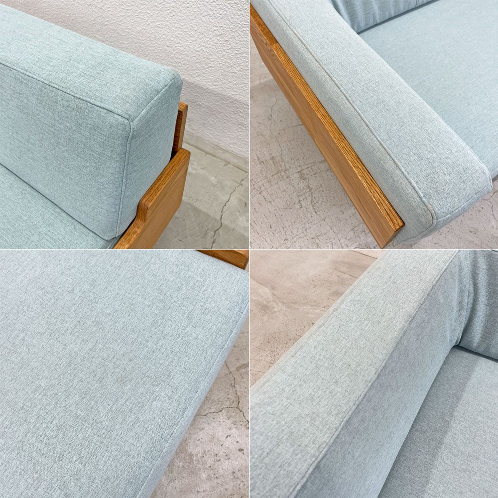 モモナチュラル Momo natural デイ ソファ DAY SOFA 2.5シーター ONE ARM L 2.5人掛け 片アーム オーク無垢材 定価145,000円 〓