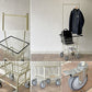 ダルトン DULTON ランドリー カート ウィズ ポール ラック LAUNDRY CART WITH POLE RACK インダストリアルデザイン 定価36,300円 ◇