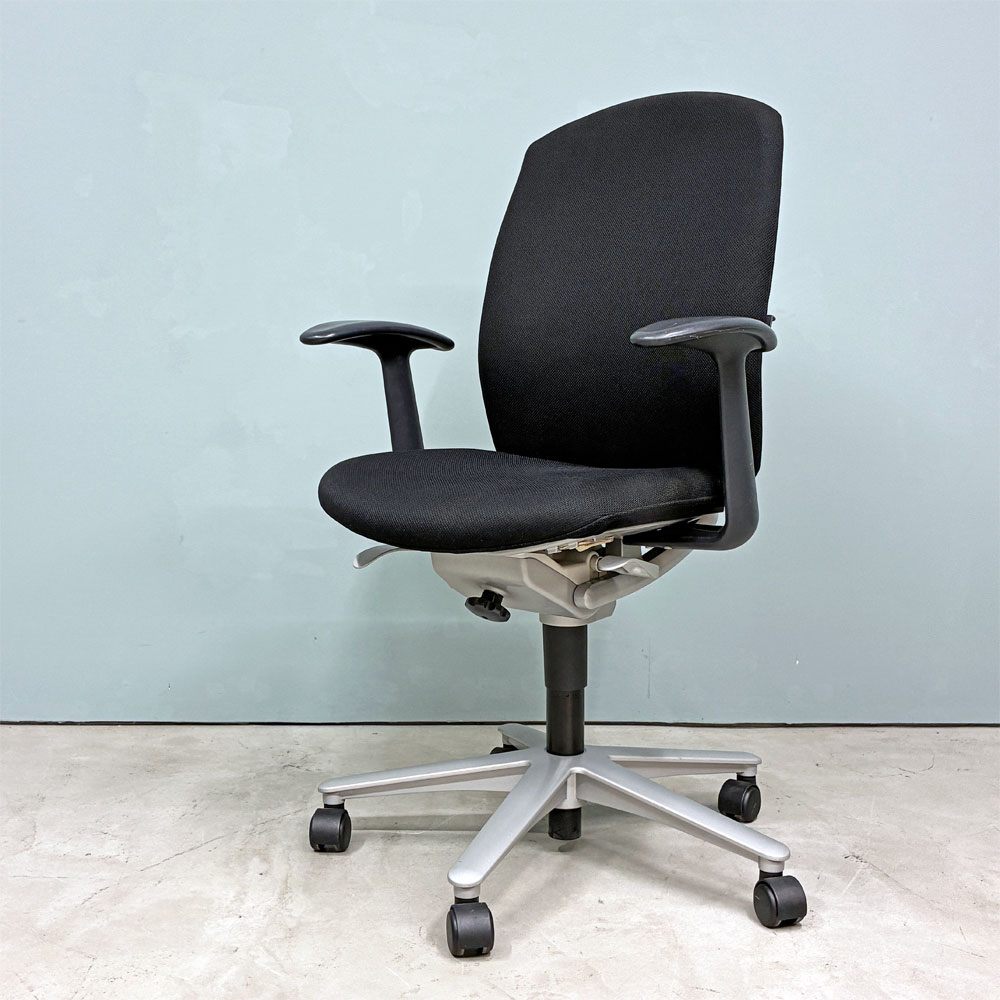内田洋行 UCHIDA キャストチェア CAST CHAIR デスクチェア オフィスチェア ファブリック キャスター付 説明書付 ◎
