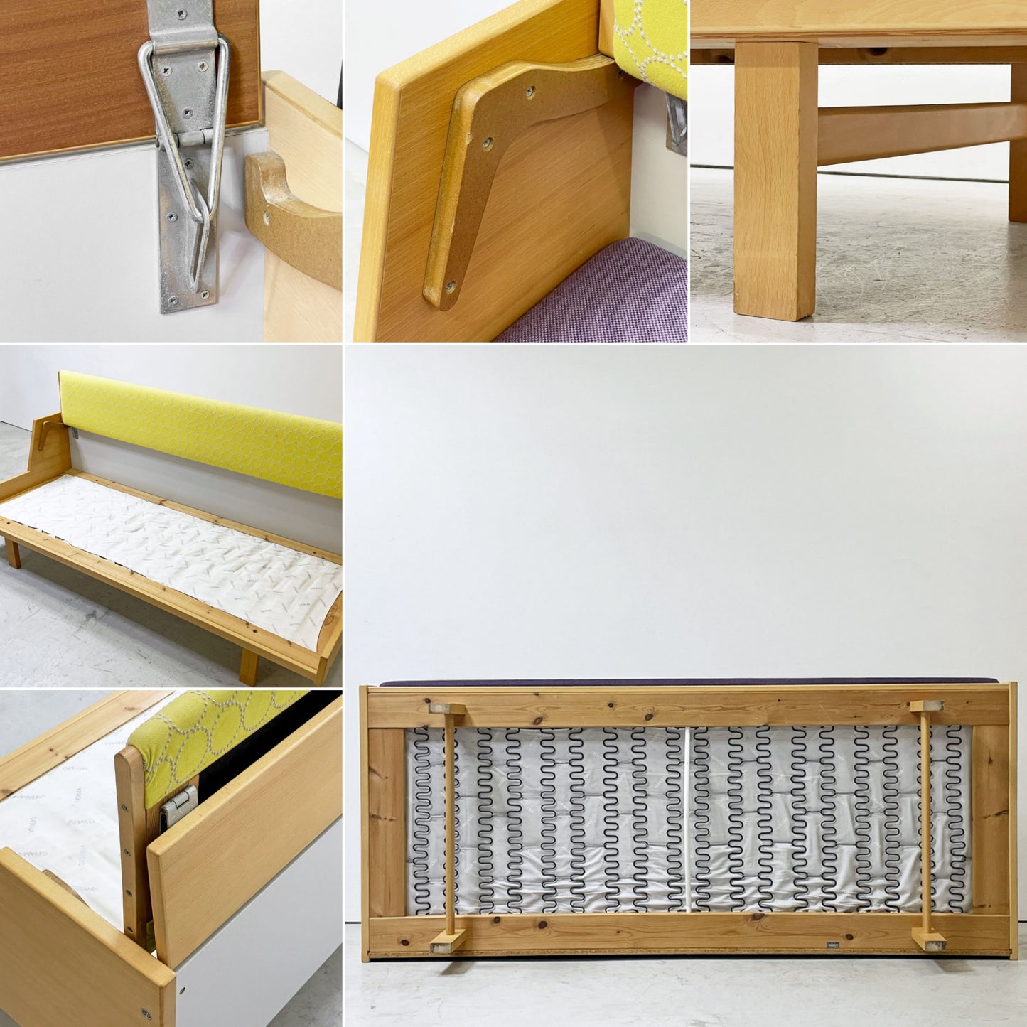 ゲタマ GETAMA GE258 デイベッド 3Pソファ ビーチ材 角脚 ミナペルホネン ドップ タンバリン ウレタンクッション ビンテージ ハンス.J.ウェグナー デンマーク 北欧家具 ●