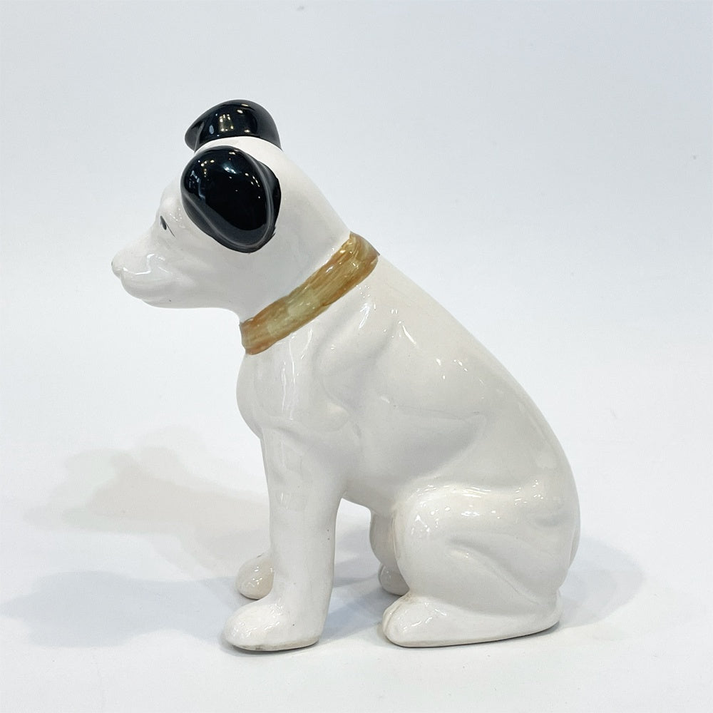 ビクター犬 Victor ニッパー君 Nipper 犬 陶器製 高さ13cm オブジェ 置物 インテリア 昭和レトロ ★