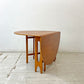 ジェンティーク Jentique ゲートレッグ テーブル gate leg table チーク材 クロスレッグ バタフライテーブル  UKビンテージ ●