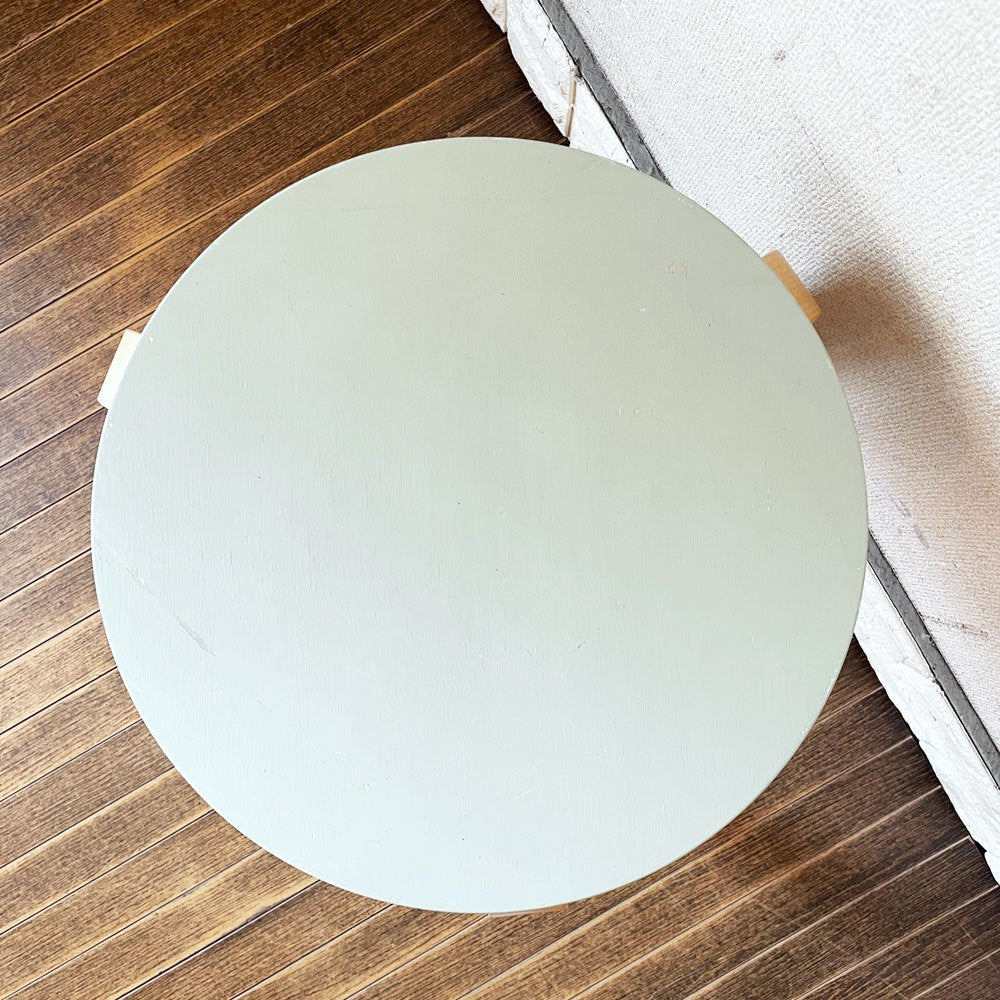 アルテック artek スツール60 Stool60 3本脚 バーチ材 パイミオ グリーンラッカー アルヴァ・アアルト フィンランド 北欧家具 定価￥46,200- ◎