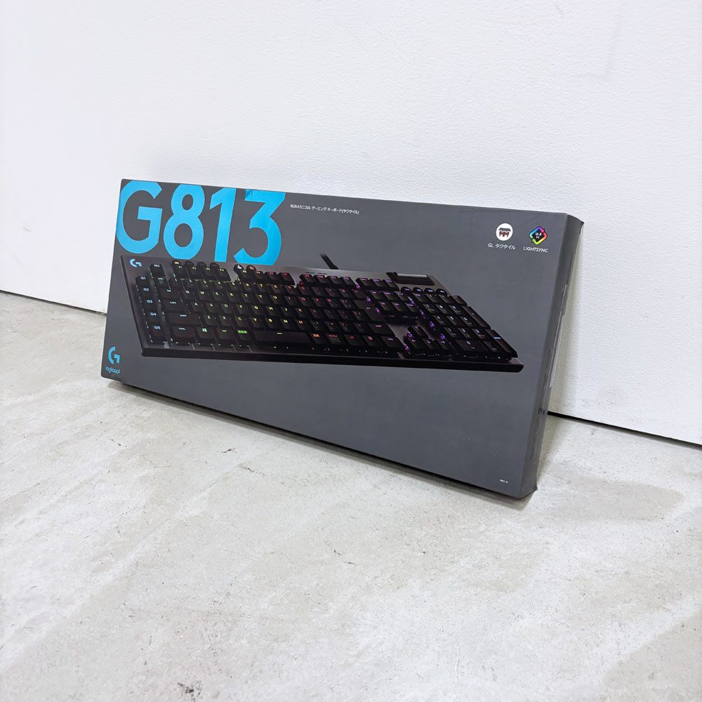 ロジクール Logicool G813 RCBメカニカル ゲーミング キーボード タクタイル 有線 ブラック 薄型 PC パソコン スイス 国内正規品 箱付 未開封 未使用品 ●