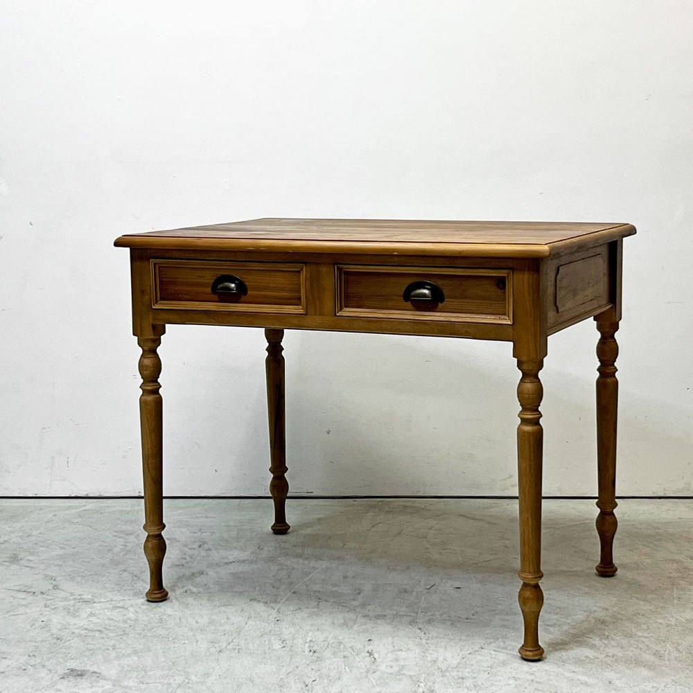 クラッシュゲート CRASHGATE ノットアンティークス Knot antiques オリザデスク ORIZA DESK 杉古材 ろくろ脚 クラシカルデザイン 廃番 ●
