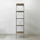無印良品 MUJI ステンレスユニットシェルフ 1列5段 ウォールナット材 棚板5枚 W44×H175.5cm 定価35,410円 ●