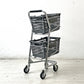 パシフィックファニチャーサービス P.F.S バスケットカート BASKET CART バスケット2個付 定価\29,700 ●