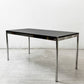 USMモジュラーファニチャー USM Haller USMハラーテーブル ワーキングデスク ダイニングテーブル チャコールリノリウム H74cm アジャスター A ●