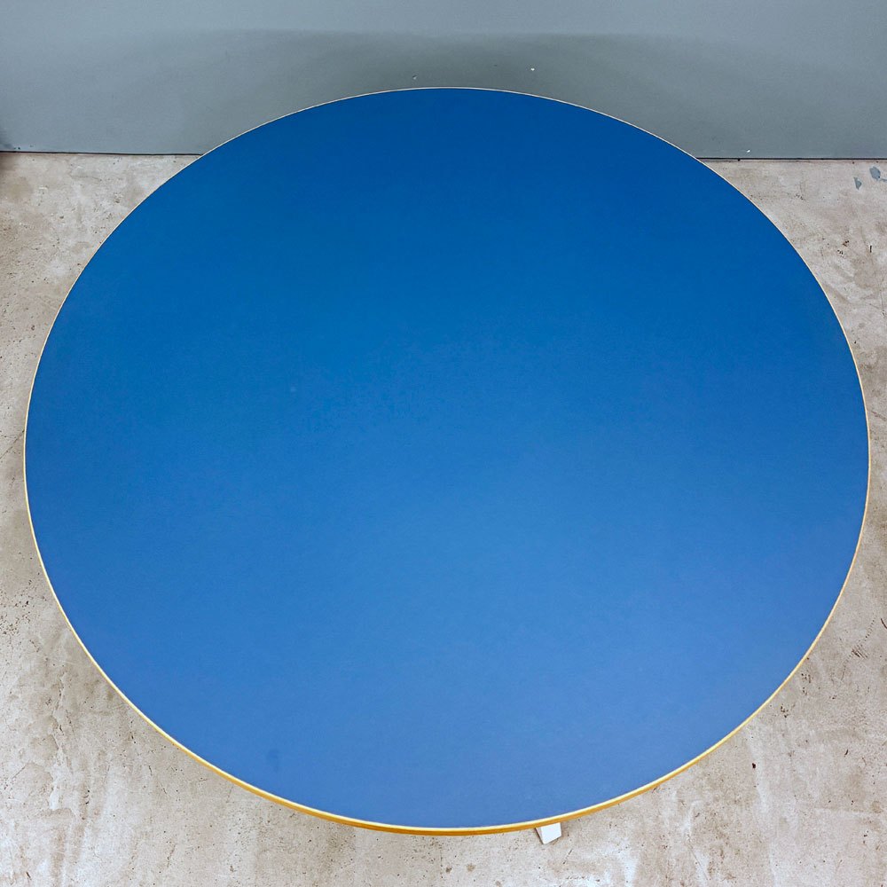 かなでもの KANADEMONO ザ・カフェテーブル THE CAFE TABLE White Steel 4pin ラウンド Φ83cm リノリウム天板 定価￥79,800- ◎
