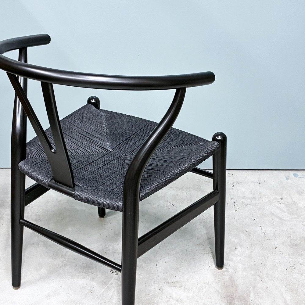 カールハンセン＆サン Carl Hansen & Son CH24 Yチェア ブラックラッカー×ブラックペーパーコード ビーチ材 ハンス・J・ウェグナー デンマーク 北欧家具 ◎