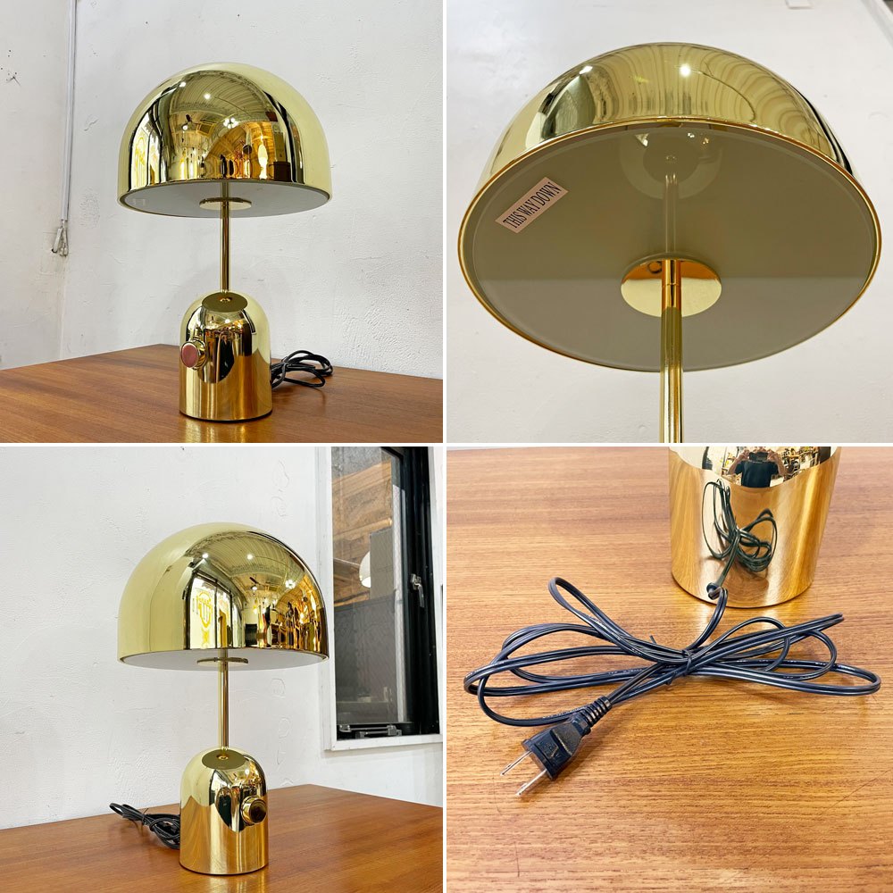 トムディクソン Tom Dixon ベル テーブルライト BELL TABLE LAMP ブラス ゴールド 無段階調光式 箱付き 定価￥143,000- ★