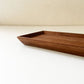富井貴志 Takashi Tomii バケット皿 長角盆 トレイ 40×12cm ウォールナット材 木工 現代作家 Style-Hug Gallery オリジナル ◎