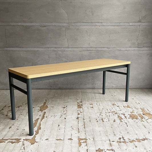 マスターウォール MASTERWAL レ・フォルメ Les Formes ブルエ BLEUET ベンチ ウッドトップ スチールレッグ w110cm 佐々木 章行 未使用展示品 ♪