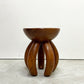 ヨーガンレール ババグーリ Jurgen Lehl Babaghuri チーク無垢材 スツール Stool 5本脚 丸太 ハンドメイド プリミティブ 希少 ●