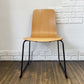 イデー IDEE ラング LANGUE スタッキングチェア ダイニングチェア ナチュラル ブナ材 プライウッド×スチール 定価￥29,900- ◎