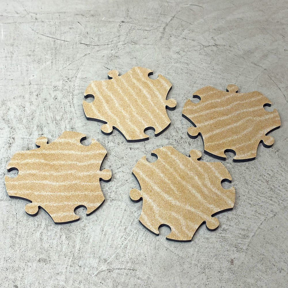 マジス MAGIS パズルカーペット PUZZLE CAPPET サンドカラー 4個セット pattern サテンドラ パクハレー 未使用保管品 キッズ家具 キッズルーム ベビー用品 イタリア ●