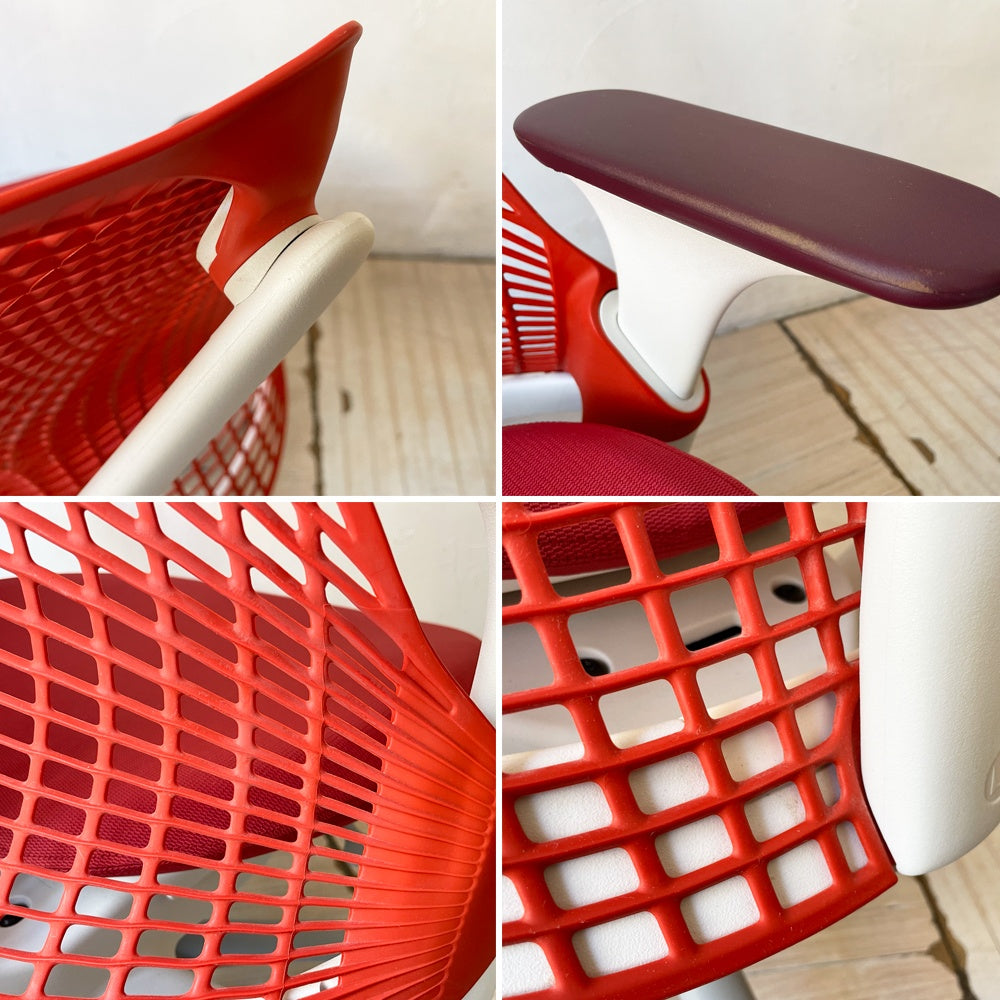 ハーマンミラー Herman Miller セイルチェア SAYL CHAIR デスクチェア オフィスチェア イヴ・ベアール レッド ★
