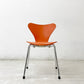 フリッツハンセン Fritz Hansen セブンチェア キッズ 子供イス アルネ・ヤコブセン Arne Jacobsen オレンジ 廃番色 ●