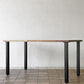 かなでもの KANADEMONO ザ・テーブル THE TABLE デスク W140xD74.5cm ウォールナット スクエアバー脚 配線孔オプション スリット ◇