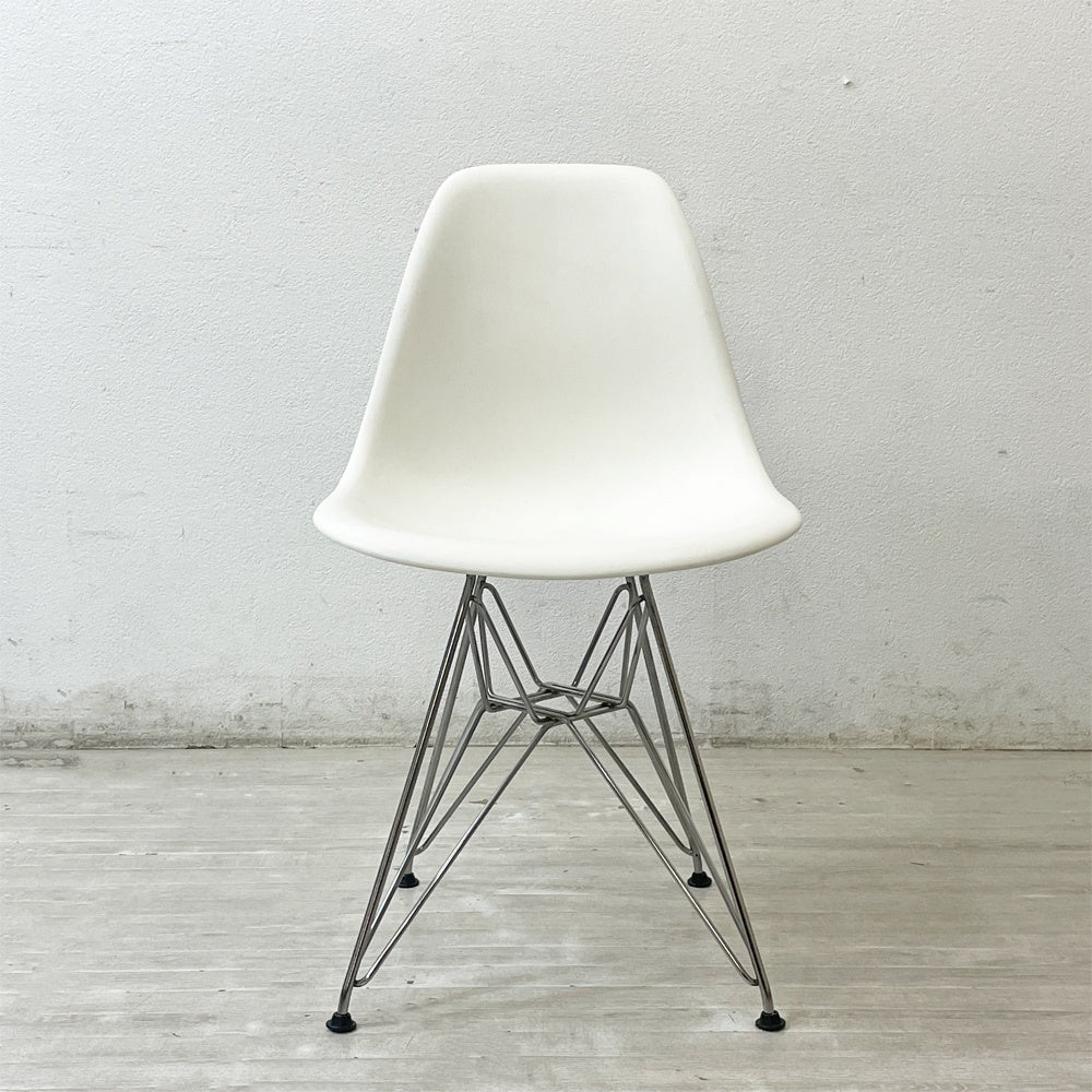 ハーマンミラー Herman Miller サイドシェルチェア ポリプロピレン製 エッフェルベース ホワイト C&R イームズ ミッドセンチュリー B ●