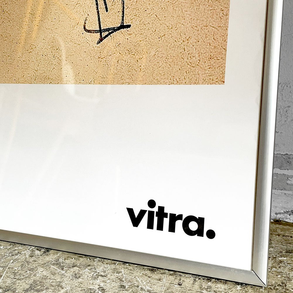 ヴィトラ Vitra ドローイングポスター シェーズトゥボワ Chaise Tout Bois ジャン・プルーヴェ Jean Prouve W50 × H70(スクリーンサイズ) 額装 非売品 ■