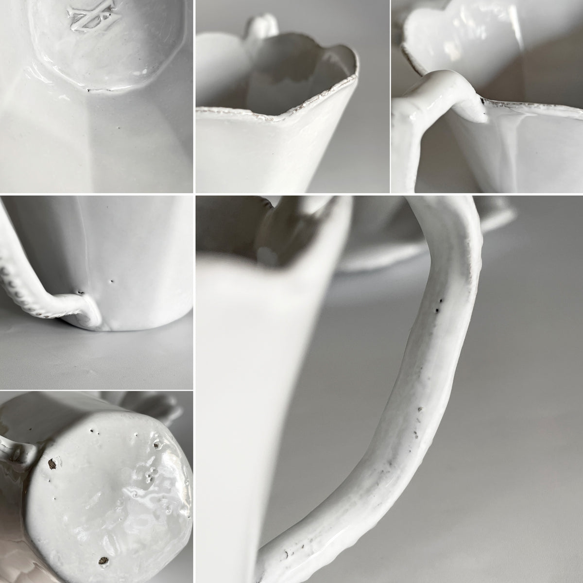 アスティエ・ド・ヴィラット Astier de Villatte マーガレット Marguerite チョコレートカップ＆ソーサー C&S 陶器 フランス 合計定価￥47,960- ■