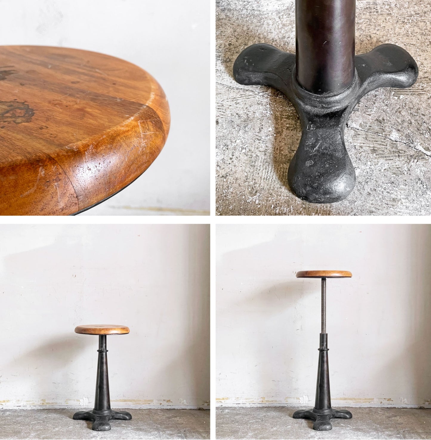 ジャーナルスタンダードファニチャー j.s.F ギデル GUIDEL アジャストスツール ADJUST STOOL インダストリアル ビンテージスタイル 廃番 B ■