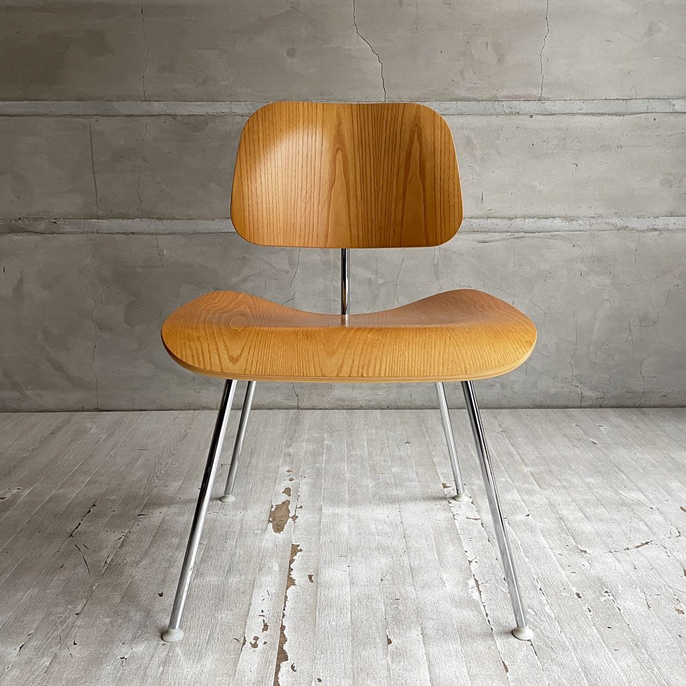 ハーマンミラー Herman Miller プライウッドダイニングチェア DCM アッシュ材 メタルレッグ C&R イームズ ミッドセンチュリー 定価￥169,400- ♪