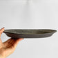 吉田次朗 オーバルプレート 楕円皿 リムプレート ホワイトグレー Lサイズ Φ26.5cm 陶器 現代作家 C ■